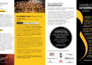 Flyer der Hamburger Gitarrentage 2025