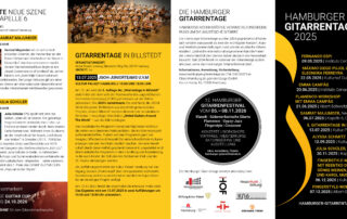 Flyer der Hamburger Gitarrentage 2025
